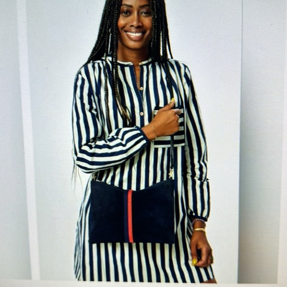 Clare V . sac Bretella Pertorated Suede Crossbody bag - Picture 4 of 16